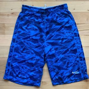 Nike New DRI-FIT Lacrosse Shorts Blue Size Boys XL